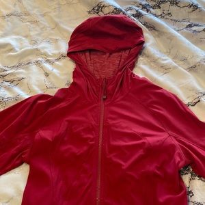 RED LULULEMON JACKET!